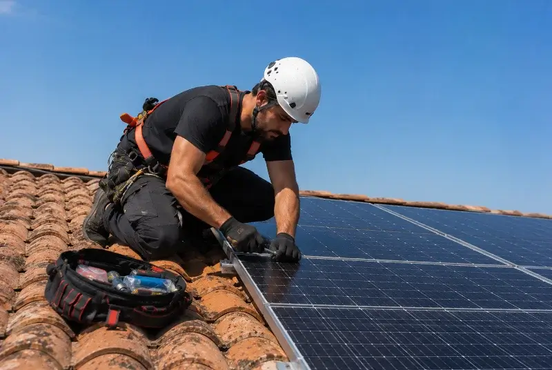 Maintenance et monitoring de panneaux solaires aux Cassés