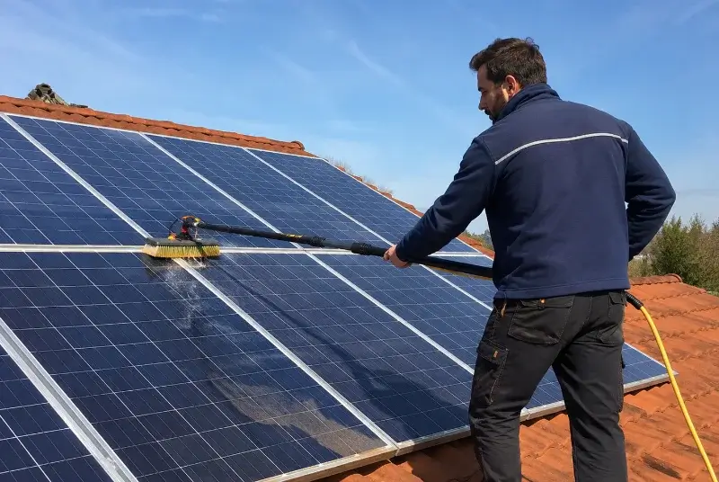 Nettoyage et entretien de panneaux solaires aux Cassés