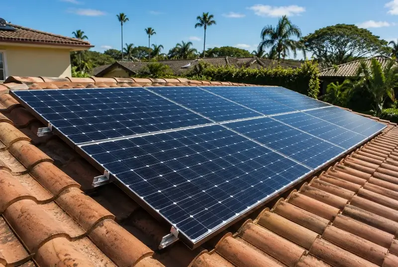 Installation de panneaux solaires aux Cassés